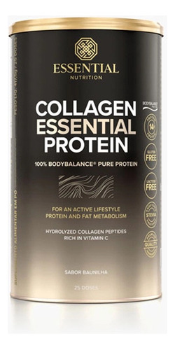 Collagen essential protein 100% body balance sabor baunilha