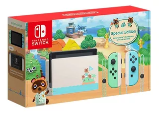 Nintendo Switch 32GB Animal Crossing: New Horizons color verde pastel y azul pastel