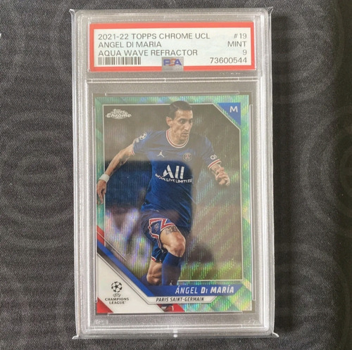 Barajita Topps De Angel Di Maria. Paris Saint-germain. Psa 9