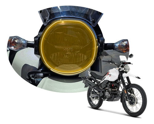 Mica De Ppf Fotocromático Para Faro Moto Hero Xpulse 200 Color Transparente