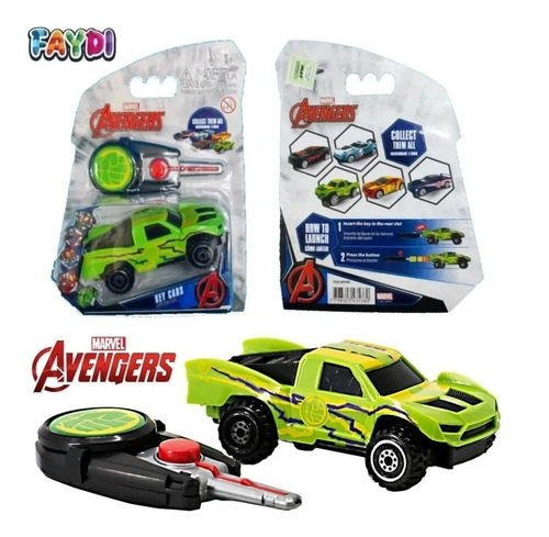 Auto Avengers Lanzador Con Llave Key Cars Original Lelab