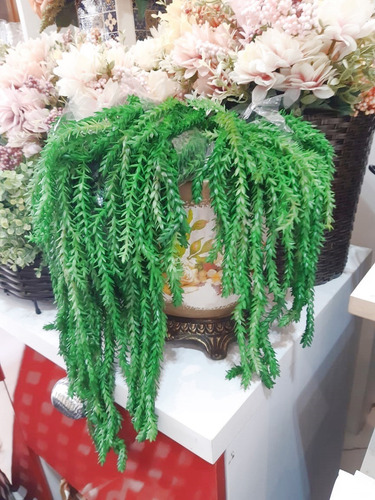 Suculenta Pendente Folhagem Com Toque Real Silicone