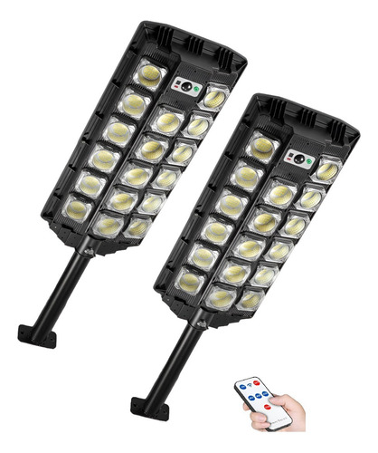 X2 Foco Led Exterior Con Sensor Movimiento Focos Solar 1000w