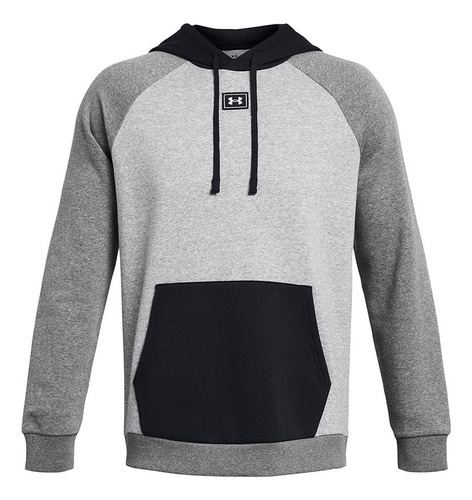 Polerón Rival Flc Hd Clrblck Gris Hombre Under Armour