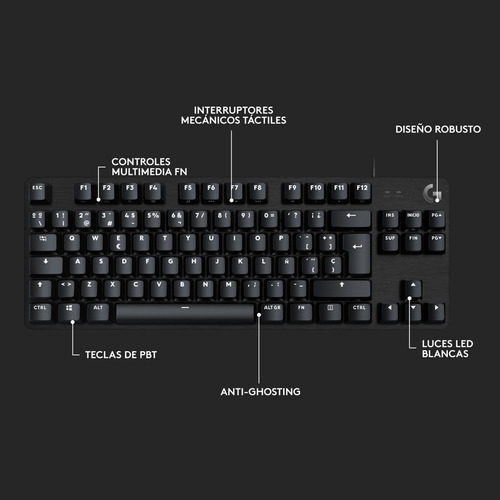 Teclado Gamer Mecánico Logitech G413 Tkl Se / Retroiluminado