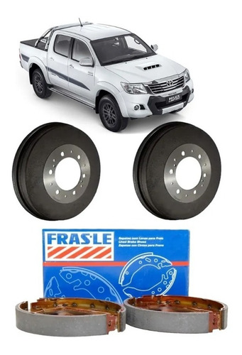 Kit X 2 Cintas + Campanas Traseras Toyota Hilux 4x2 4x4