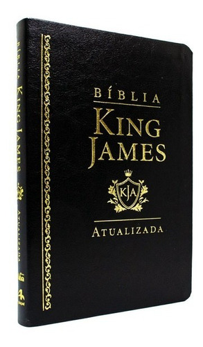 Bíblia King James Atualizada Slim Ultra Fina Luxo Preta