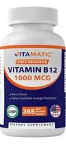 Comprar Vitamina B12 1000mcg Disolucion Rapida 365 Tabs Vitamatic