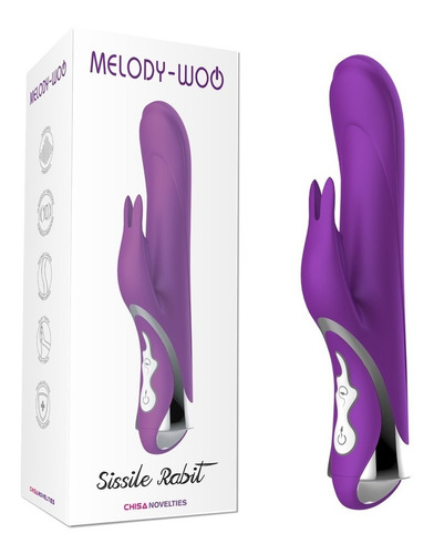Vibrador Rabbit Melody Woo Sexshop,consolador,clitoral,anal