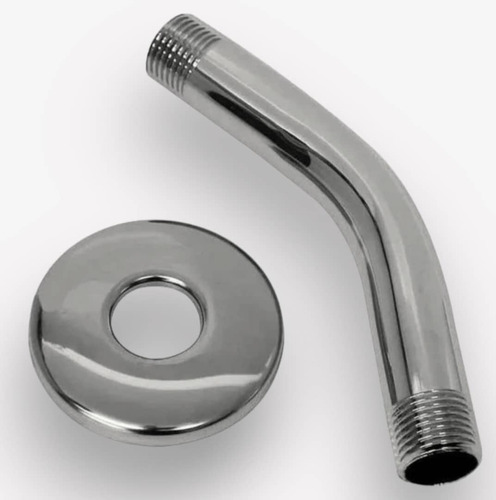 Brazo O Tubo De Ducha Acero Inoxidable 15cm C/roseta M T