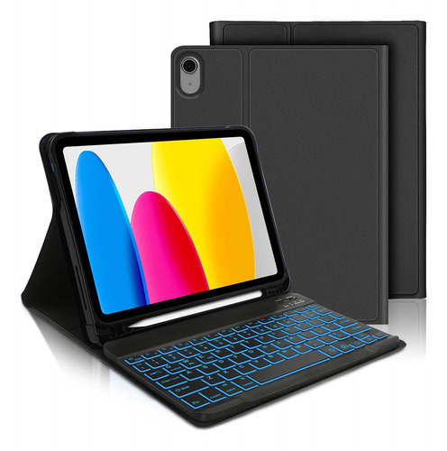 Funda Para iPad De 10ª Generación Con Teclado 2022 De 10.9 P