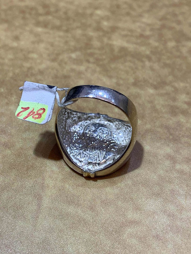 Anillo Grande San Benito En Plata 925 Y Oro. T=16. Tuset.