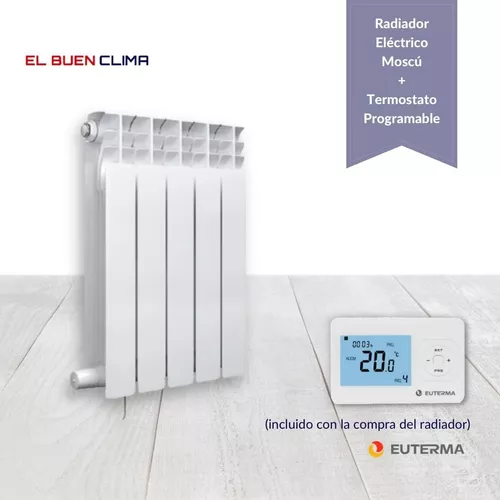 Radiador Eléctrico C/Termostato Digital inalámbrico 750w 5E EUTERMA