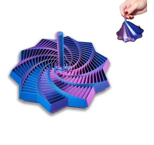 Juguete Anti-estrés Estrella Giratoria 3D – Fidget Sensorial De Plástico ABS Para Mejorar La Concentración