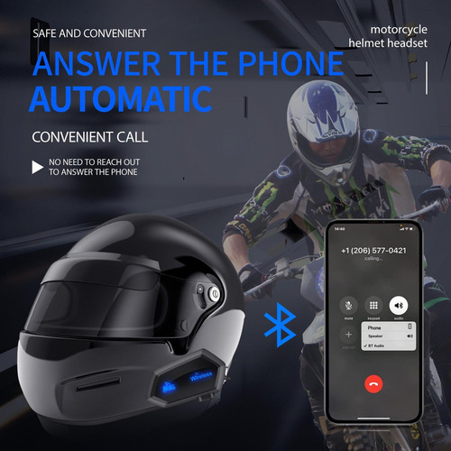 Intercomunicador De Auriculares Inalámbricos Para Motociclet