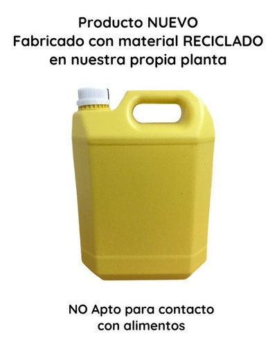 Imagen 9 de 10 de Bidones Plasticos 5 Litros Nuevo Color Reciclado X 60 Un