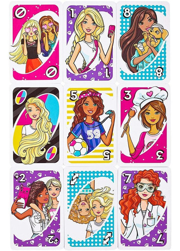 Juego Mattel Juegos De Tarjeta Del Uno De Barbie