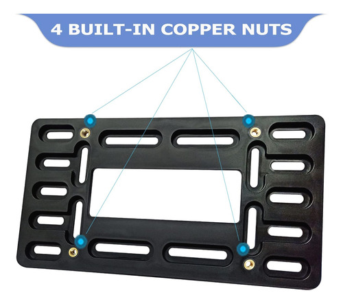 Kit Montaje Placa Delantera - Soporte Universal 2 Agujeros N