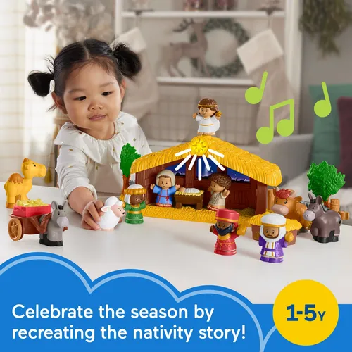 Set De Belén Fisher-price Little People Con 12 Figuras