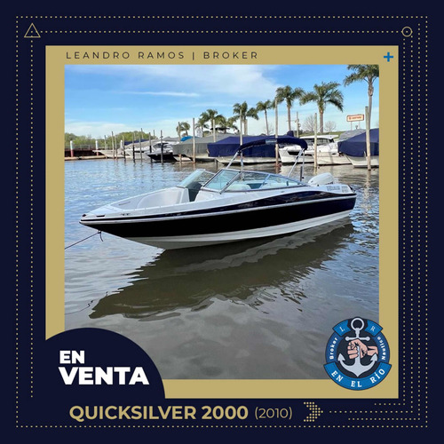 Quicksilver 2000 Año 2010 Evinrude 150 Hp Con 140 Hs