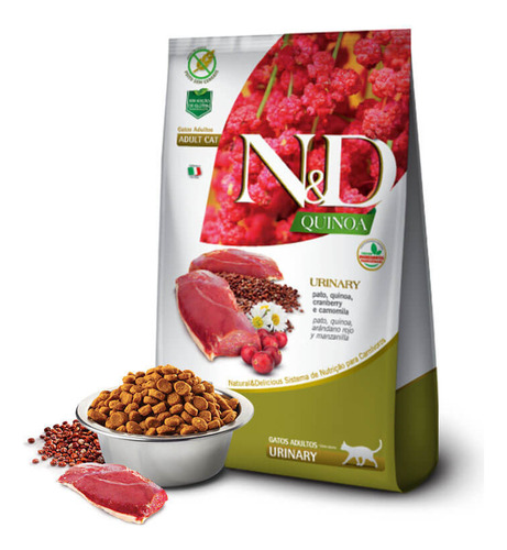 N&d Gato Adulto Quinoa Urinary Pato 7.5 Kg