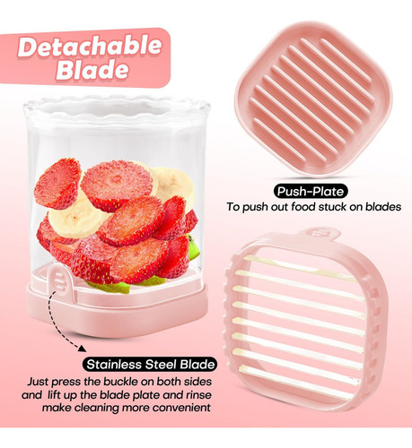 Taza Rebanadora De Frutas,cortadora Fresas, Cortador Plátano