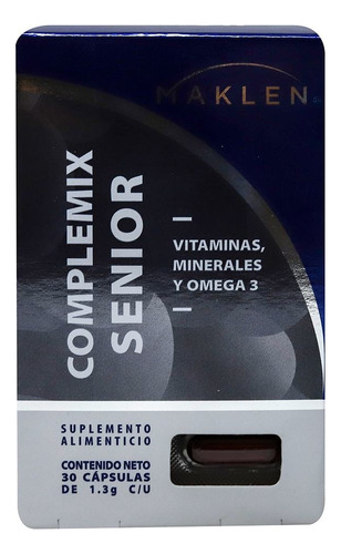 Complemix Senior Caja C/30 Cápsulas De 1.3g C/u Sabor Sin Sabor