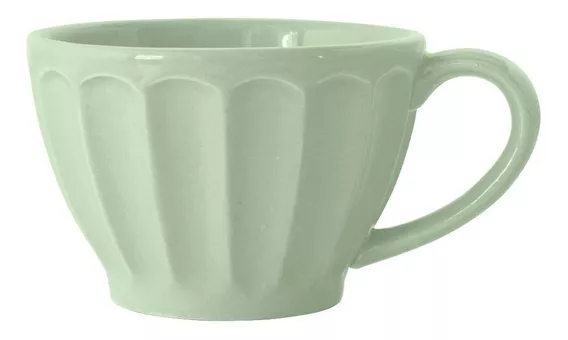 Set X12 Taza Vintage Vainilla Cerámica Pastel 300 Ml