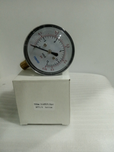 Manómetro Pulgada De Agua H20dial 21/2  De 0-15 Inh2o Power