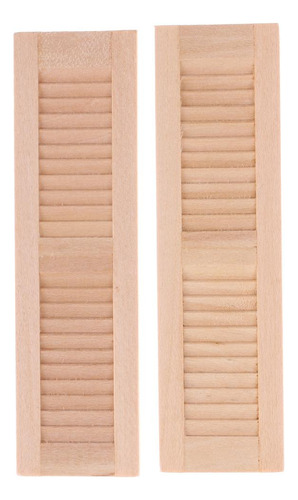 5 Hecho 2pcs 1/12 De Decoración De Muebles De Ventana De