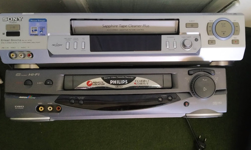 Lote Dos Reproductores De Vhs Video A Reparar Sony Y Philips