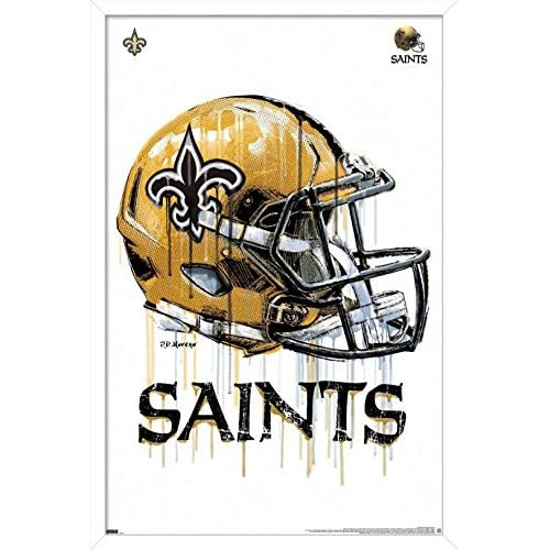 Póster De Casco Drip De New Orleans Saints De Nfl, 20 ...