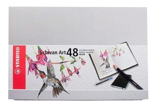  48 Coloreslápices De Dibujo Stabilo Schwan Art Lata