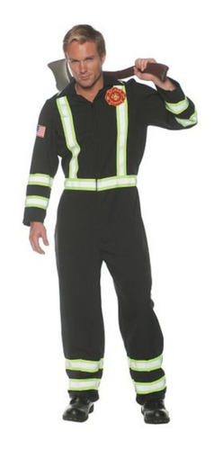 Disfraz Bombero Con Accesorios Hombre Adulto Plus Size