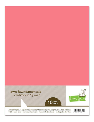 Cesped Fawn 8.5 X 11  Cardstock Guava 10 Hoja