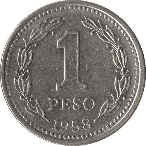 Moneda Argentina 1 Peso 1958