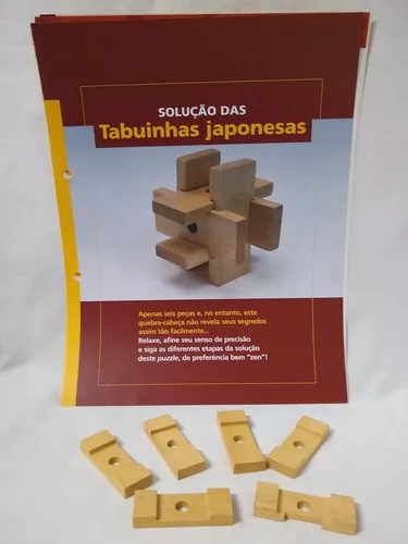 Quebra Cabeça Puzzle De Madeira Desafio Bamboo - R$ 30,00