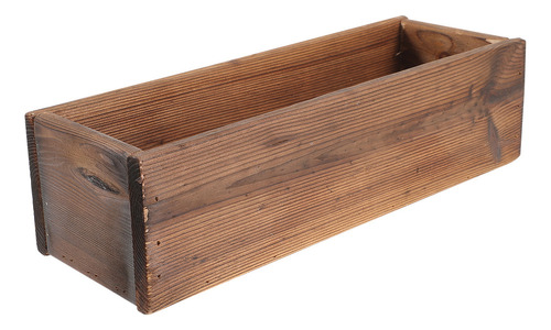 Maceta Rectangular De Madera Con Caja De Madera Para Exterio