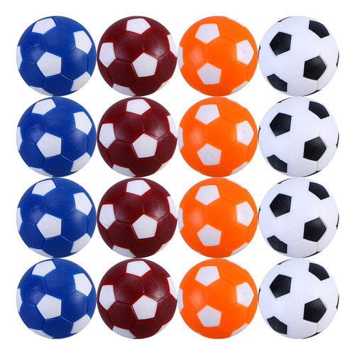 Balón De Futbolín De Plástico, 16 Unidades