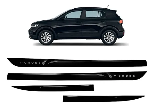 Friso Lateral T-cross 2019 A 2026 Preto Ninja Facão 4 Portas
