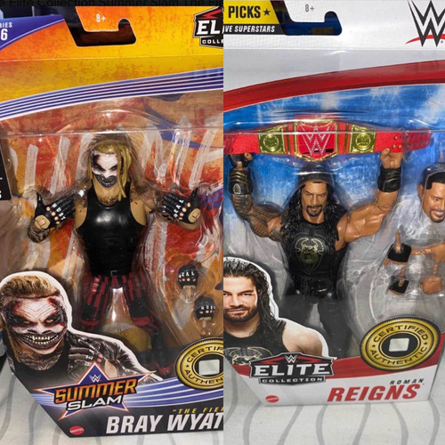Wwe Elite Collection Roman Reigns Bray Wyatt The Fiend Set