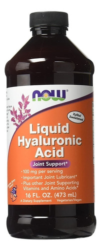 Liquid Hyaluronic Acid 473ml, Acido Hialuronico Now,