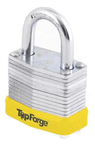 Candado Seguridad Laminado Intemperie 40mm Top Forge Pf0137