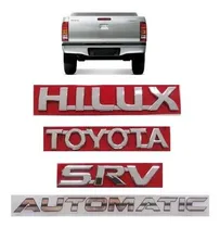 Comprar Kit Emblemas Insignias Toyota Hilux Srv Automatic 2005-2015