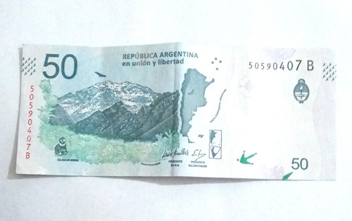 Billete Argentino De $50 Condor