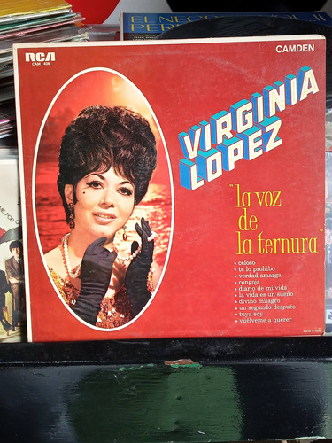 Virginia Lopez La Voz De La Ternura Vinyl,lp,acetato 