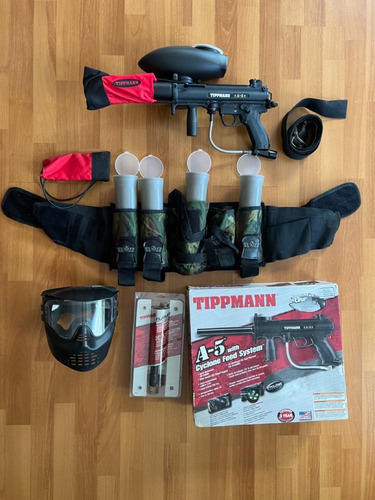 Imagen 2 de 7 de Tippmann A-5 A5 Was E Paintball Marcador Flatline Sniper Set