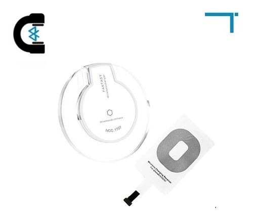 3 Kit Receptor Carg Inalambrica Qi Android Lightning Tipo Cg