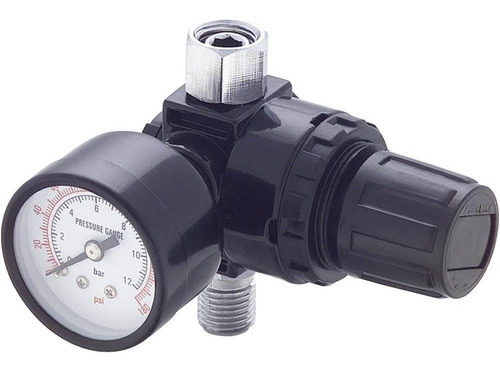 Manometro Regulador Hvlp P/ Compresor De Aire 180 Psi D3279