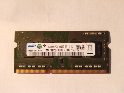 Memoria Ram Ddr3 10600 1 Gb Laptop Samsung Usado